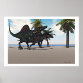 Spinosaurus Walking Print (Voorkant)