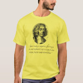 Spinoza Tolerance en het Begrijpen Citaat T-shirt (Voorkant)