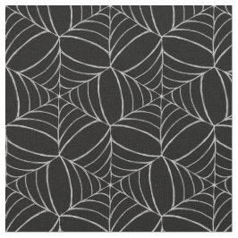 Spinrag op zwarte grappige en griezelige Halloween Stof