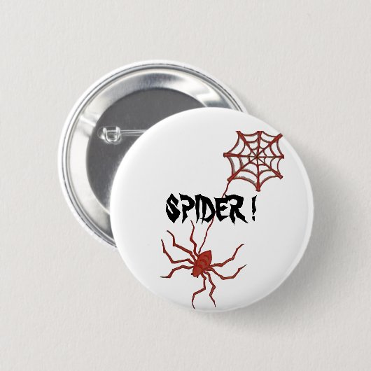 spinrode knop ronde button 5,7 cm (Voorkant /achterkant)