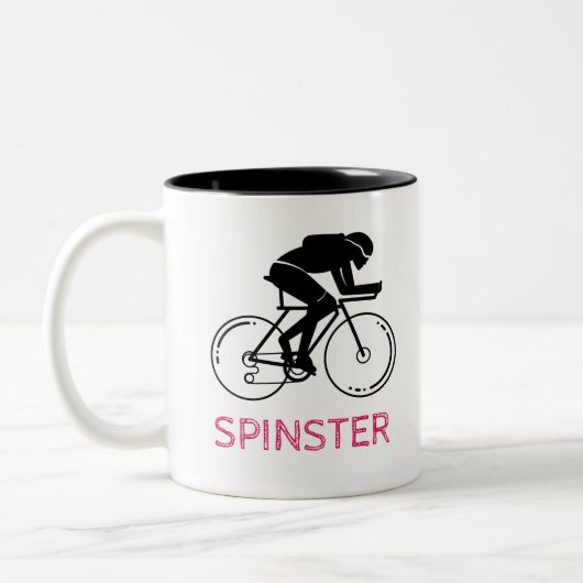 Spinster leuk design tweekleurige koffiemok (Links)