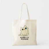 Spint alstublieft grappig Kitty Cat Pun Tote Bag (Voorkant)
