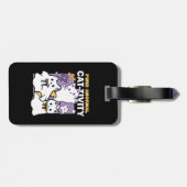 Spint-anormal Cat-tivity - Halloween Cat Design Bagagelabel (Achterkant horizontaal)