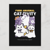 Spint-anormal Cat-tivity - Halloween Cat Design Briefkaart (Voorkant)