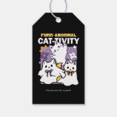 Spint-anormal Cat-tivity - Halloween Cat Design Cadeaulabel (Voorkant)