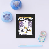 Spint-anormal Cat-tivity - Halloween Cat Design Flyer (Enkel)