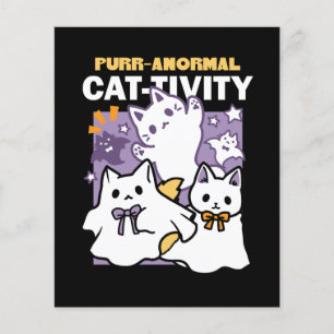Spint-anormal Cat-tivity - Halloween Cat Design Flyer