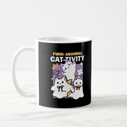 Spint-anormal Cat-tivity - Halloween Cat Design Koffiemok (Links)