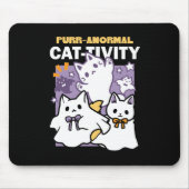 Spint-anormal Cat-tivity - Halloween Cat Design Muismat (Voorkant)