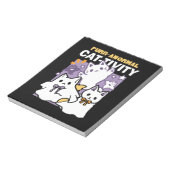Spint-anormal Cat-tivity - Halloween Cat Design Notitieblok (Linkerzijde)