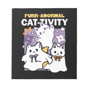 Spint-anormal Cat-tivity - Halloween Cat Design Notitieblok