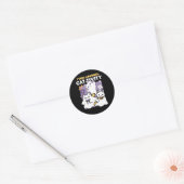 Spint-anormal Cat-tivity - Halloween Cat Design Ronde Sticker (Envelop)