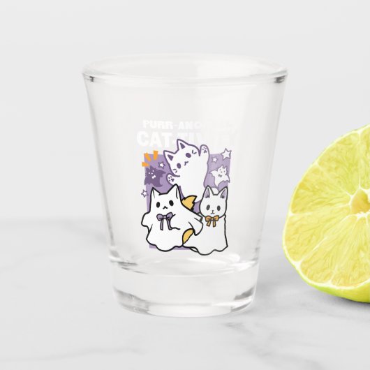 Spint-anormal Cat-tivity - Halloween Cat Design Shot Glas (Voorkant)