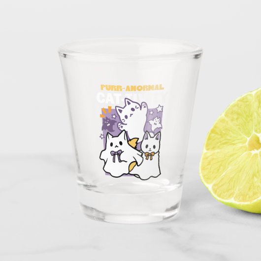 Spint-anormal Cat-tivity - Halloween Cat Design Shot Glas (Voorkant)