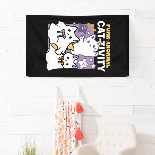 Spint-anormal Cat-tivity - Halloween Cat Design Spandoek (Insitu)