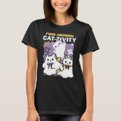 Spint-anormal Cat-tivity - Halloween Cat Design T-shirt (Voorkant)