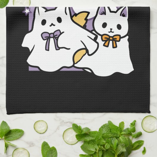 Spint-anormal Cat-tivity - Halloween Cat Design Theedoek (Gevouwen)