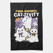 Spint-anormal Cat-tivity - Halloween Cat Design Theedoek (Verticaal)