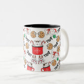 Spint Cat Christmas-Mok Tweekleurige Koffiemok (Voorkant rechts)