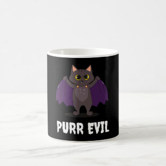 Spint de boze Funny Halloween Cat Vampire Cat Bat Koffiemok
