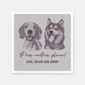 Spint een ander alsjeblieft Gepersonaliseerd Pet b Servet (Voorkant)