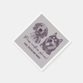 Spint een ander alsjeblieft Gepersonaliseerd Pet b Servet (Hoek)