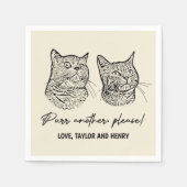 Spint een ander alsjeblieft Gepersonaliseerd Pet b Servet (Voorkant)