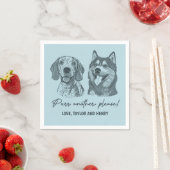 Spint een ander alsjeblieft Gepersonaliseerd Pet b Servet (Insitu)