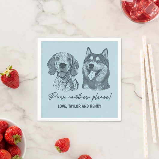 Spint een ander alsjeblieft Gepersonaliseerd Pet b Servet (Insitu)