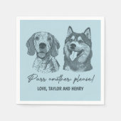 Spint een ander alsjeblieft Gepersonaliseerd Pet b Servet (Voorkant)