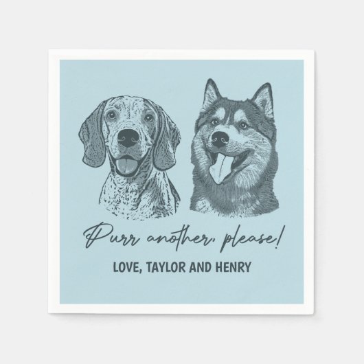 Spint een ander alsjeblieft Gepersonaliseerd Pet b Servet (Voorkant)