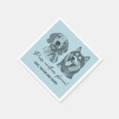 Spint een ander alsjeblieft Gepersonaliseerd Pet b Servet (Hoek)