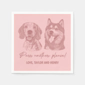 Spint een ander alsjeblieft Gepersonaliseerd Pet b Servet (Voorkant)