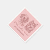 Spint een ander alsjeblieft Gepersonaliseerd Pet b Servet (Hoek)