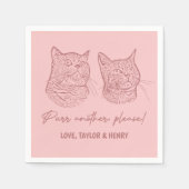 Spint een ander alsjeblieft Gepersonaliseerd Pet b Servet (Voorkant)