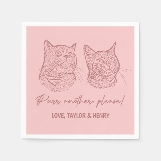 Spint een ander alsjeblieft Gepersonaliseerd Pet b Servet (Voorkant)