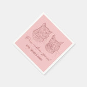 Spint een ander alsjeblieft Gepersonaliseerd Pet b Servet (Hoek)