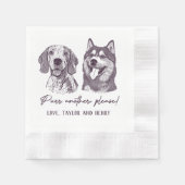 Spint een ander alsjeblieft Gepersonaliseerd Pet b Servet (Voorkant)