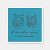 Spint een ander alsjeblieft Gepersonaliseerd Pet b Servet (Voorkant)