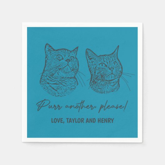 Spint een ander alsjeblieft Gepersonaliseerd Pet b Servet (Voorkant)