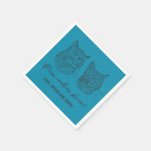 Spint een ander alsjeblieft Gepersonaliseerd Pet b Servet (Hoek)