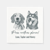 Spint een ander alsjeblieft Gepersonaliseerd Pet b Servet (Voorkant)