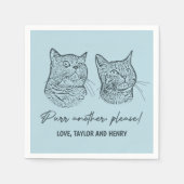 Spint een ander alsjeblieft Gepersonaliseerd Pet b Servet (Voorkant)