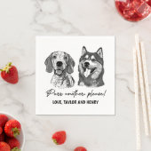 Spint een ander alsjeblieft Gepersonaliseerd Pet b Servet (Insitu)