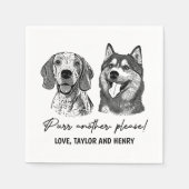 Spint een ander alsjeblieft Gepersonaliseerd Pet b Servet (Voorkant)