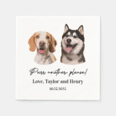 Spint een ander alsjeblieft Gepersonaliseerd Pet b Servet (Voorkant)