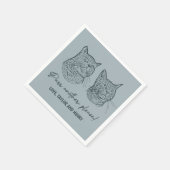 Spint een ander alsjeblieft Gepersonaliseerd Pet b Servet (Hoek)