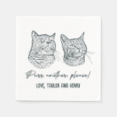 Spint een ander alsjeblieft Gepersonaliseerd Pet b Servet (Voorkant)