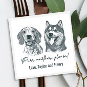 Spint een ander alsjeblieft Gepersonaliseerd Pet b Servet