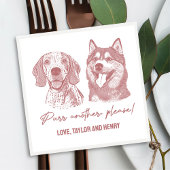 Spint een ander alsjeblieft Gepersonaliseerd Pet b Servet